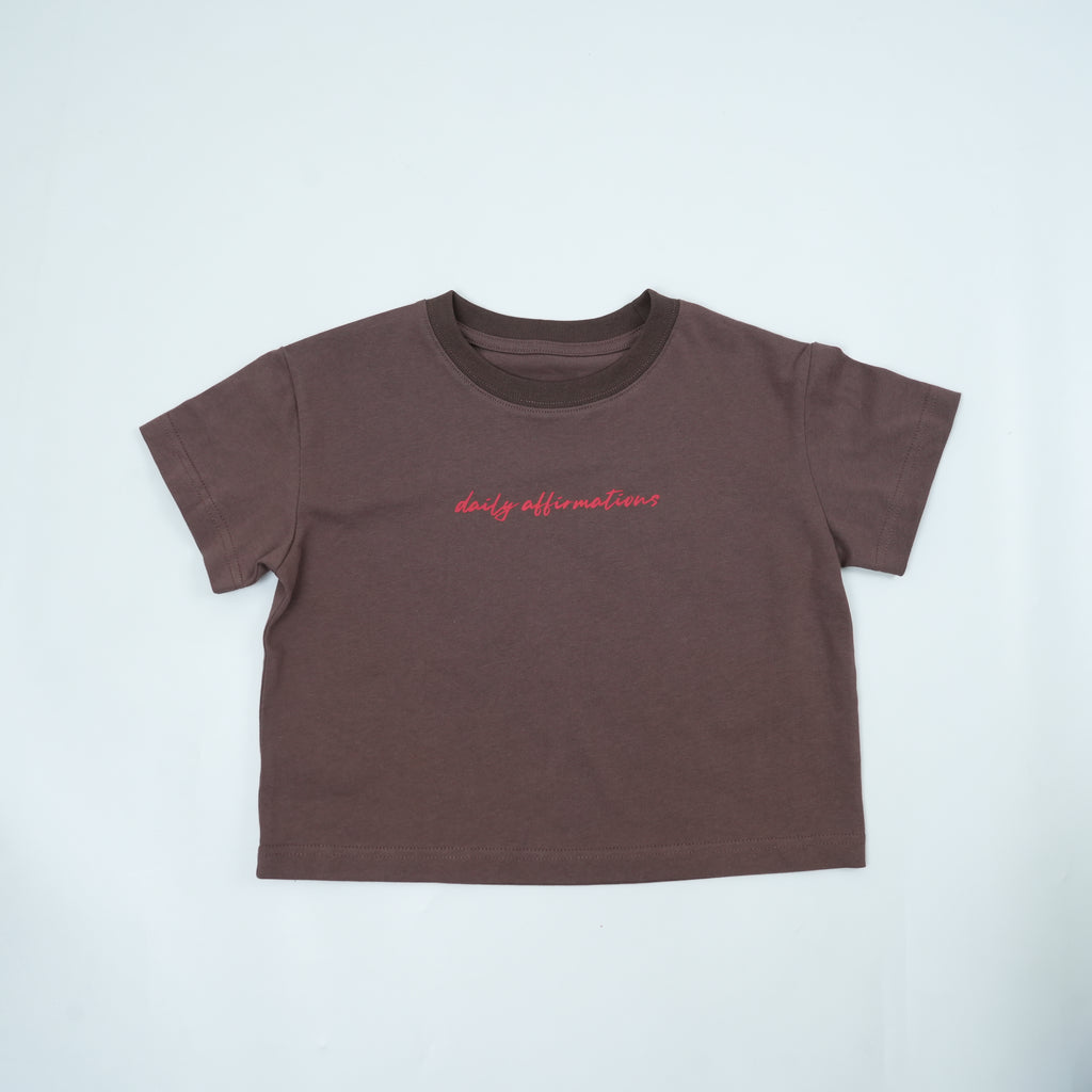 PRE-SALE Affirmations Tee - Brown