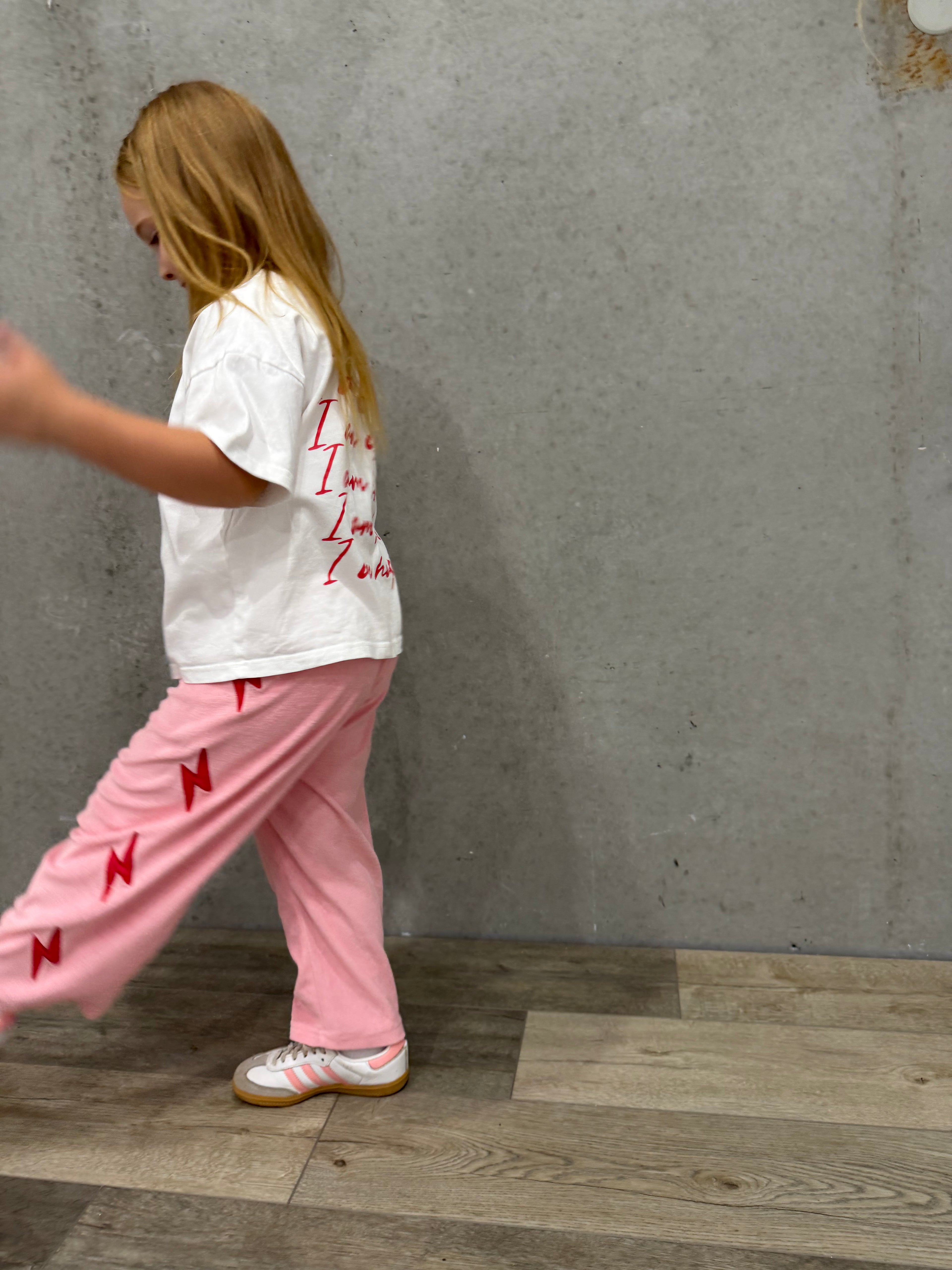 Lightning Terry Pant - Pink
