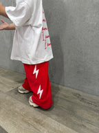 Lightning Terry Pant - Red
